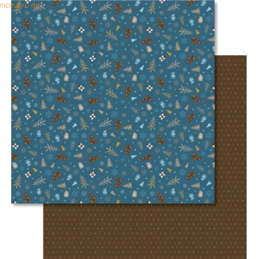 4008525726241 - Scrapbook Paper Winterzauber petrol braun 12x12 Zoll VE=25 4008525726241 - Scrapbook Paper Winterzauber petrol braun 12x12 Zoll VE=25