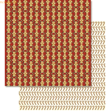 Ludwig Bähr Scrapbook Paper Premium Glitter 30,5x30,5cm VE=5 Blatt Mot