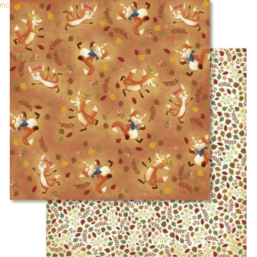 Ludwig Bähr Scrapbook Paper Premium Glitter 30,5x30,5cm VE=5 Blatt Mot