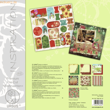 4008525082620 - 5 x Stanzteile DIE-Cut Premium 305x305cm 300 g qm Motiv