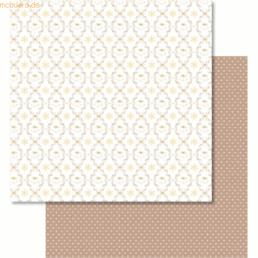 4008525727323 - Scrapbook Paper Classic Christmas creme braun12x12 Zoll VE