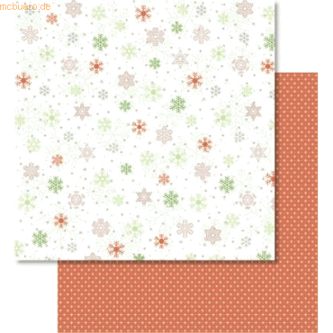 4008525727491 - Scrapbook Paper Classic Christmas rot grün12x12 Zoll VE=5