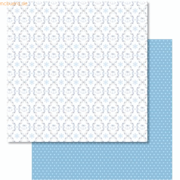 4008525727620 - Scrapbook Paper Classic Christmas blau braun12x12 Zoll VE=