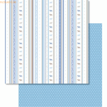4008525727651 - Scrapbook Paper Classic Christmas blau braun12x12 Zoll VE=