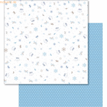 4008525727668 - Scrapbook Paper Classic Christmas blau braun12x12 Zoll VE=