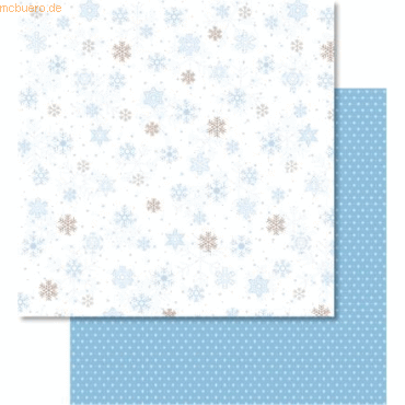 4008525727699 - Scrapbook Paper Classic Christmas blau braun12x12 Zoll VE=