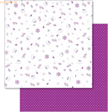 4008525727811 - Scrapbook Paper Classic Christmas flieder brombeer 12x12 Z 4008525727811 - Scrapbook Paper Classic Christmas flieder brombeer 12x12 Z