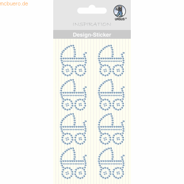 4008525199366 - Design-Sticker Kinderwagen in Blau