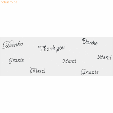 4008525120827 - Transparentpapier Silver style 115g qm A4 VE=5 Blatt Danke 4008525120827 - Transparentpapier Silver style 115g qm A4 VE=5 Blatt Danke
