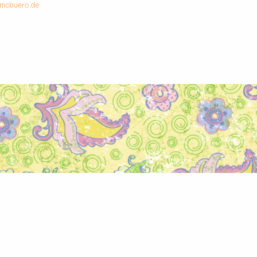 4008525732525 - 5 x Transparentpapier Rolle 115g qm 50x61cm Paradiso gelb
