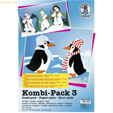 4008525344421 - 5 x Fotokarton Kombi-Pack 3 23x33cm VE=40 Blatt sortiert 4008525344421 - 5 x Fotokarton Kombi-Pack 3 23x33cm VE=40 Blatt sortiert