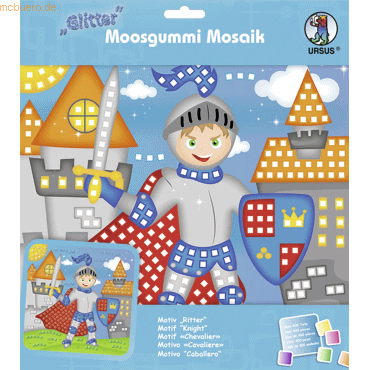 4008525202073 - Moosgummi Mosaik Glitter Ritter