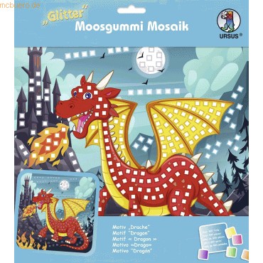 Ludwig Bähr Moosgummi Mosaik Glitter Drache