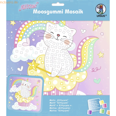 Ludwig Bähr Moosgummi Mosaik Glitter Kittycorn