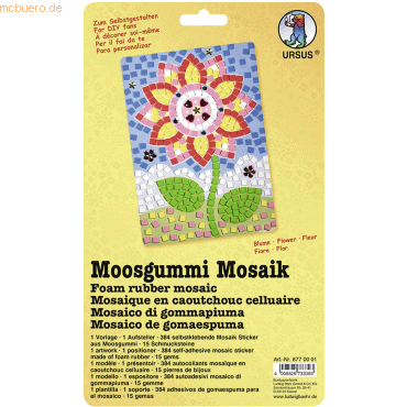 4008525733393 - Moosgummi Mosaik Blume