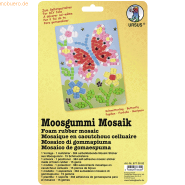 4008525733409 - Moosgummi Mosaik Schmetterling