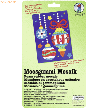 4008525129202 - Moosgummi Mosaik Weihnachtskugeln 4008525129202 - Moosgummi Mosaik Weihnachtskugeln
