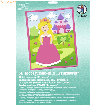 4008525197812 - Moosgummi-Bild 3D Prinzessin 4008525197812 - Moosgummi-Bild 3D Prinzessin