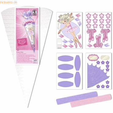 4008525242987 - Schultüten-Bastelset easy-line 68cm Fantasy Ballerina