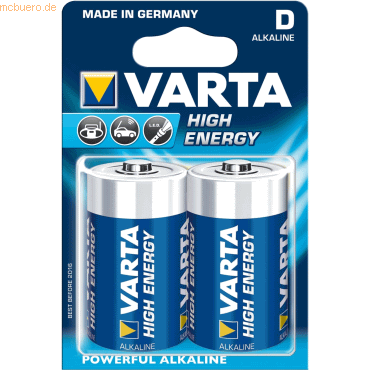 Varta Batterie HighEnergy Mono 1,5V (D) VE=2 Stück