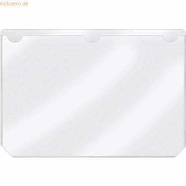 50 x Veloflex Kennzeichnungstasche 225x155mm selbstklebend transparent