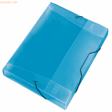 12 x Veloflex Sammelbox Crystal A4 blau