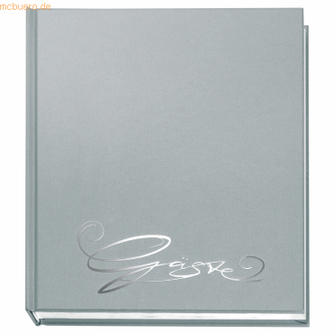 Veloflex Gästebuch Classic 205x240mm 144 Seiten silber