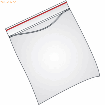 4000225013911 - 100 x Schnellverschlussbeutel 100x150mm PE transparent