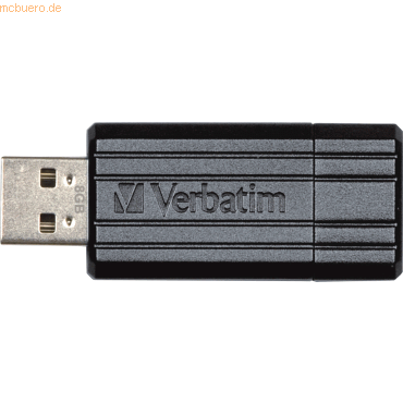 Verbatim USB-Stick Pinstripe USB 2.0 8GB schwarz