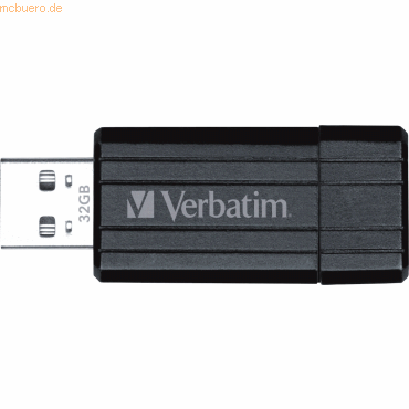 Verbatim USB-Stick PinStripe USB 2.0 32GB schwarz