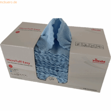 4023103217461 - Microfasertuch MicroTuff Easy 30x30cm blau VE=50 Stück