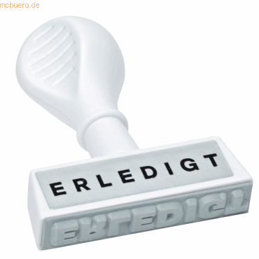 4003801005867 - Textstempel 19316 mit Text ERLEDIGT Kunststoff weiß 4003801005867 WEDO