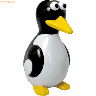 4003801800141 - WEDO Brillenhalter Pinguin schwarz weiß gelb Polyresin 46 x 52 x 93 cm