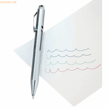 4003801037981 - 256 226 Anklippbarer versenkbarer Stift Schwarz - Blau - Grün - Rot 1Stück(e) Kugelschreiber (256 226)