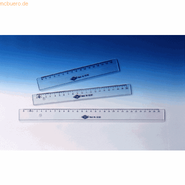 4003801031446 - Lineal 300 mm aus Kunststoff transparent