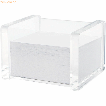 Wedo Zettelbox Cristallic Acryl grfüllt glasklar