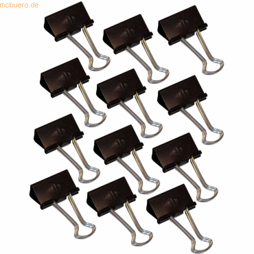 4003801019536 - Foldbackklammern 32mm VE=12 Stück schwarz 4003801019536 - Foldbackklammern 32mm VE=12 Stück schwarz