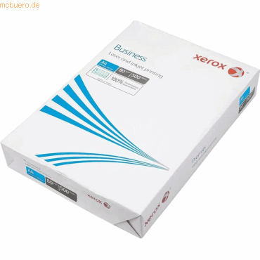 Xerox Kopierpapier Business ECF A4 80g/qm weiß VE=500 Blatt