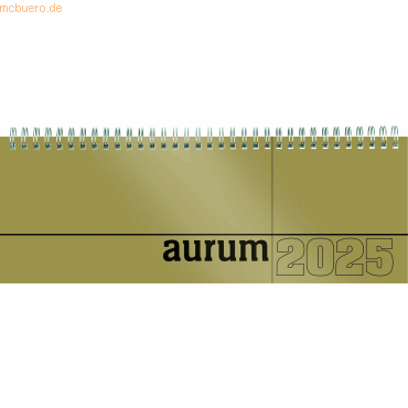 Zettler Tischquerkalender aurum 29,7x10,5cm 1 Woche/2 Seiten 2025