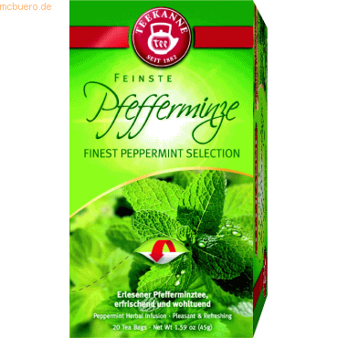 Teekanne Pfefferminz Tee VE=20 Beutel | mcbuero.de