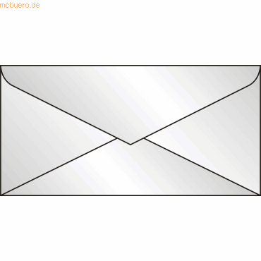 Briefumschläge DINlang nassklebend transparent VE=25 Stück