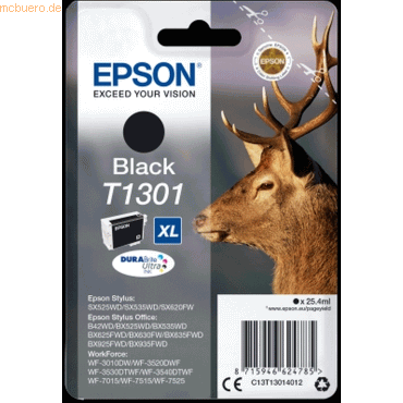 Tintenpatrone Epson T1301 schwarz