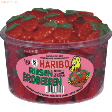 Fruchtgummi Haribo Riesen Erdbeeren VE=150 Stück