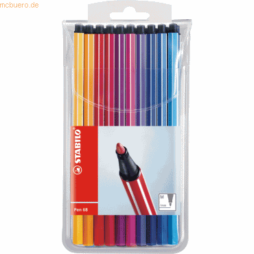 Fasermaler Pen 68 VE=20 Farben