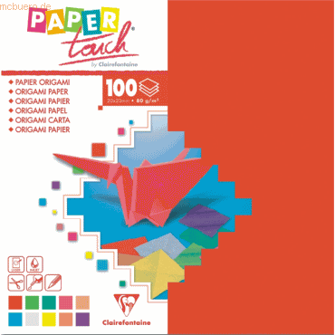 Origamipapier 12x12cm VE=100 Blatt farbig sortiert