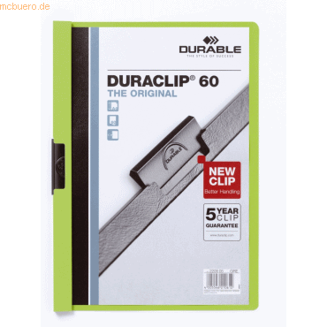 Cliphefter Duraclip Original 60 gr&uuml;n