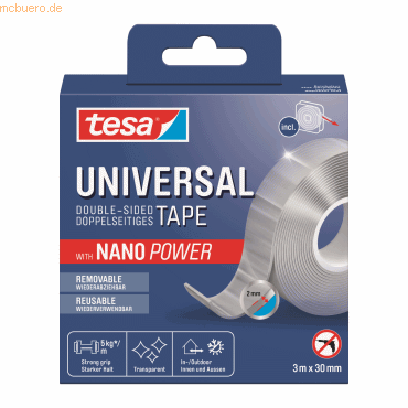 Klebeband Universal nano power 55810-00000-00 30mmx3m
