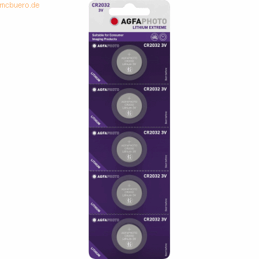 Knopfzelle 150-803203 CR 2032 3V 5St&uuml;ck