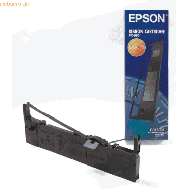 Farbband Epson S015091 FX980 Nylon schwarz
