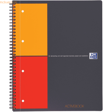 Kollegblock A4 Easybook mit Dokumententasche A4 80g 80 Blatt kariert